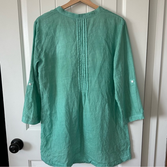 Cynthia Rowley Linen Tunic Top - Picture 3 of 3